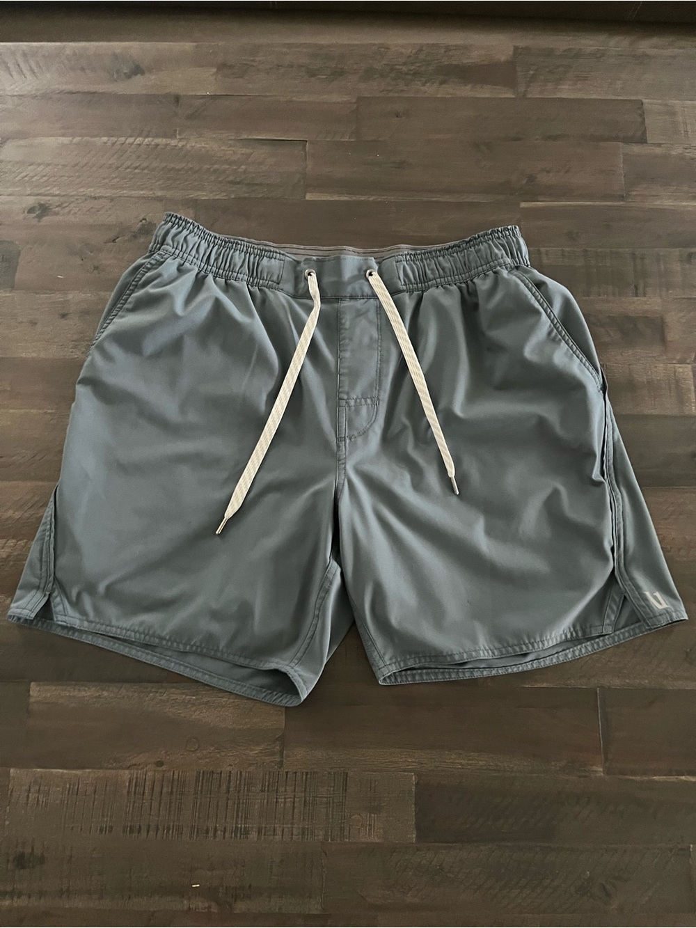 Vuori Blue/Green Lined Active Shorts